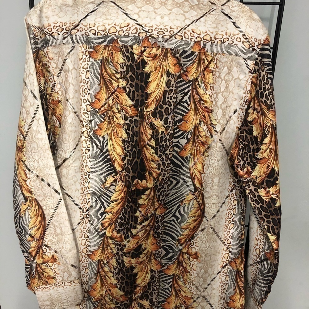 Deniko button down shirt multi color modern fit M - Picture 4 of 4